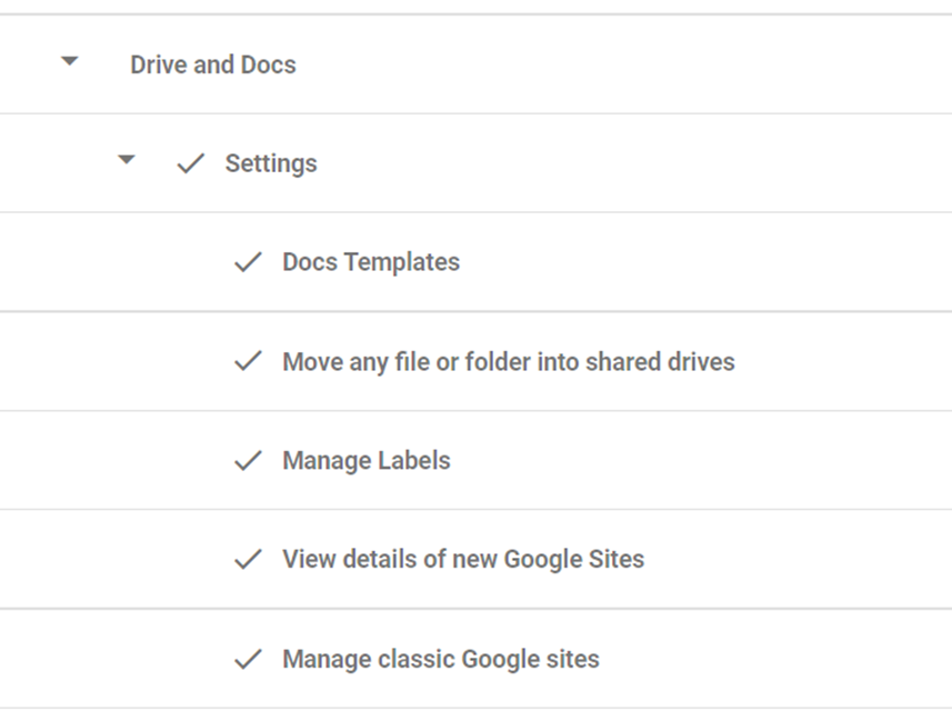 Enabling permissions for Google shared drive scanning